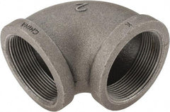 Value Collection - Size 2", Class 150, Malleable Iron Black Pipe 90° Elbow - 150 psi, Threaded End Connection - Benchmark Tooling