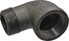 Value Collection - Size 1-1/4", Class 150, Malleable Iron Black Pipe 90° Street Elbow - 150 psi, Threaded End Connection - Benchmark Tooling