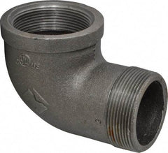 Value Collection - Size 2", Class 150, Malleable Iron Black Pipe 90° Street Elbow - 150 psi, Threaded End Connection - Benchmark Tooling