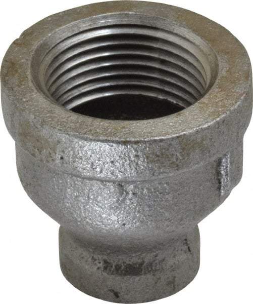 B&K Mueller - Size 3/4 x 1/4", Class 150, Malleable Iron Black Pipe Reducing Coupling - 150 psi, Threaded End Connection - Benchmark Tooling