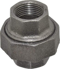 Value Collection - Size 3/4", Class 150, Malleable Iron Black Pipe Union - 150 psi, Threaded End Connection - Benchmark Tooling