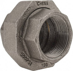 Value Collection - Size 1-1/2", Class 150, Malleable Iron Black Pipe Union - 150 psi, Threaded End Connection - Benchmark Tooling