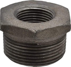 B&K Mueller - Size 1-1/4 x 3/4", Class 150, Malleable Iron Black Pipe Hex Bushing - 150 psi, Threaded End Connection - Benchmark Tooling