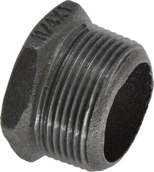 B&K Mueller - Size 1-1/4 x 1", Class 150, Malleable Iron Black Pipe Hex Bushing - 150 psi, Threaded End Connection - Benchmark Tooling