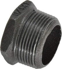 B&K Mueller - Size 1-1/4 x 1", Class 150, Malleable Iron Black Pipe Hex Bushing - 150 psi, Threaded End Connection - Benchmark Tooling