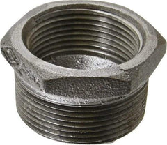 B&K Mueller - Size 1-1/2 x 1-1/4", Class 150, Malleable Iron Black Pipe Hex Bushing - 150 psi, Threaded End Connection - Benchmark Tooling