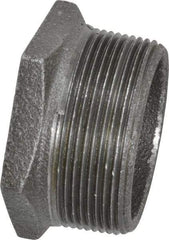 B&K Mueller - Size 2 x 1-1/4", Class 150, Malleable Iron Black Pipe Hex Bushing - 150 psi, Threaded End Connection - Benchmark Tooling