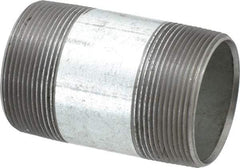 B&K Mueller - Schedule 40, 2 x 3-1/2" Galvanized Pipe Nipple - Threaded Steel - Benchmark Tooling