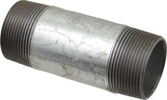 B&K Mueller - Schedule 40, 1-1/2 x 4-1/2" Galvanized Pipe Nipple - Threaded Steel - Benchmark Tooling