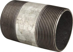 B&K Mueller - Schedule 40, 3 x 5" Galvanized Pipe Nipple - Threaded Steel - Benchmark Tooling