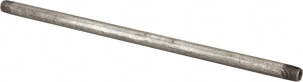 B&K Mueller - Schedule 40, 1/8 x 10" Galvanized Pipe Nipple - Threaded Steel - Benchmark Tooling