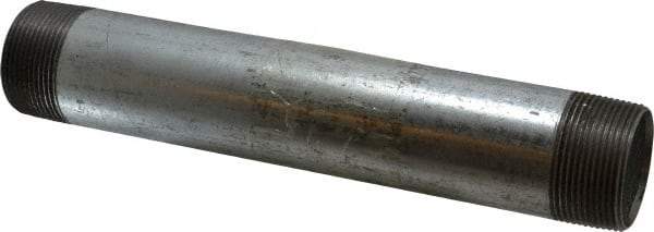 B&K Mueller - Schedule 40, 1-1/2 x 10" Galvanized Pipe Nipple - Threaded Steel - Benchmark Tooling