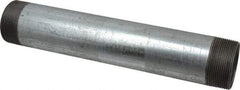 B&K Mueller - Schedule 40, 2 x 12" Galvanized Pipe Nipple - Threaded Steel - Benchmark Tooling