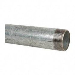 B&K Mueller - Schedule 40, 2 x 18" Galvanized Pipe Nipple - Threaded Steel - Benchmark Tooling