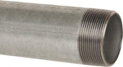 B&K Mueller - Schedule 40, 2 x 24" Galvanized Pipe Nipple - Threaded Steel - Benchmark Tooling
