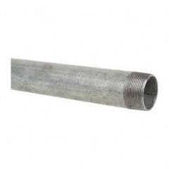 B&K Mueller - Schedule 40, 1-1/2 x 30" Galvanized Pipe Nipple - Threaded Steel - Benchmark Tooling