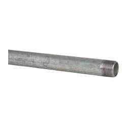 B&K Mueller - Schedule 40, 1/2 x 36" Galvanized Pipe Nipple - Threaded Steel - Benchmark Tooling