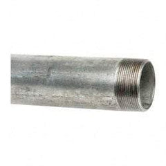 B&K Mueller - Schedule 40, 2 x 36" Galvanized Pipe Nipple - Threaded Steel - Benchmark Tooling