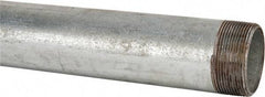B&K Mueller - Schedule 40, 2 x 48" Galvanized Pipe Nipple - Threaded Steel - Benchmark Tooling