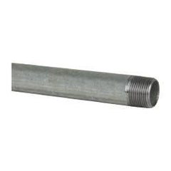 B&K Mueller - Schedule 40, 1 x 72" Galvanized Pipe Nipple - Threaded Steel - Benchmark Tooling