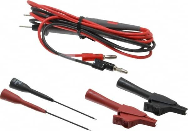 Pomona - Black/Red Electrical Test Equipment Probe Set - Use with Banana Plugs, Digital Multimeters - Benchmark Tooling