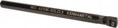 Kennametal - 12.19mm Min Bore Diam, 6" OAL, 3/8" Shank Diam, A-SCLC Indexable Boring Bar - CC.. Insert, Screw Holding Method - Benchmark Tooling