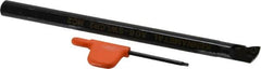 Kennametal - 12.19mm Min Bore Diam, 6" OAL, 3/8" Shank Diam, A-SWLC Indexable Boring Bar - WC.. Insert, Screw Holding Method - Benchmark Tooling