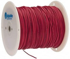 Alpha Wire - 16 AWG, 26 Strand, 305 m OAL, Tinned Copper Hook Up Wire - Red PVC Jacket, 0.092" Diam - Benchmark Tooling