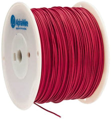 Alpha Wire - 16 AWG, 1 Strand, 305 m OAL, Tinned Copper Hook Up Wire - Red PVC Jacket, 0.083" Diam - Benchmark Tooling