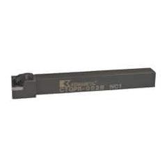 Kennametal - CTGP, Right Hand Cut, 0° Lead Angle, 1/2" Shank Height x 1/2" Shank Width, Positive Rake Indexable Turning Toolholder - 4-1/2" OAL, TP.. Insert Compatibility, Series Kendex - Benchmark Tooling