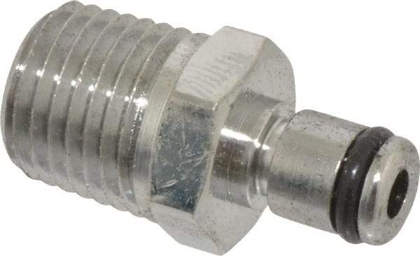 CPC Colder Products - 1/4 NPT, Chrome Plated Brass Push-to-Connect Male Connector - 250 Max psi, Tube to Male Connection Buna Nitrile O-Ring - Benchmark Tooling