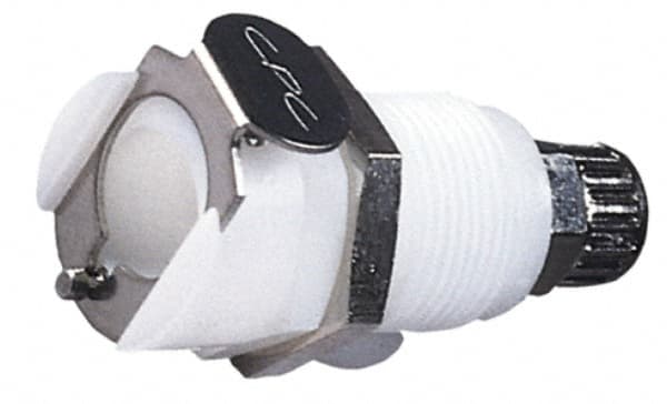 CPC Colder Products - 3/8" OD, Acetal Push-to-Connect Female Connector - 120 Max psi, White - Benchmark Tooling