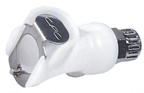 CPC Colder Products - 1/4" OD, Acetal Push-to-Connect Male Connector - 120 Max psi, White - Benchmark Tooling