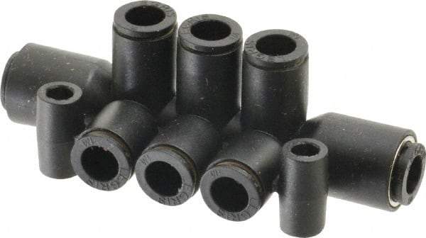 Legris - Nylon Push-to-Connect Tube Double Multiple Tee with Mounting Holes - 290 Max psi, Black - Benchmark Tooling