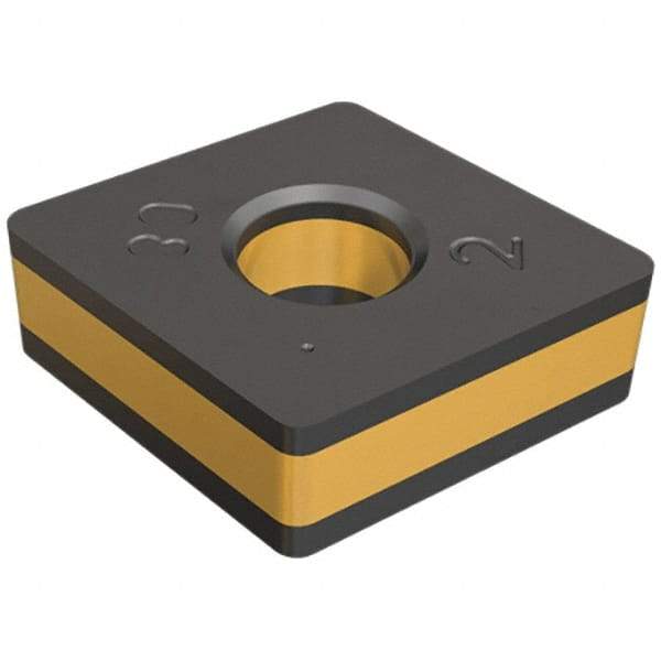 Iscar - CNMA432 Grade IC9007 Carbide Turning Insert - TiCN/Al2O3/TiN Finish, 80° Diamond, 1/2" Inscr Circle, 3/16" Thick, 1/32" Corner Radius - Benchmark Tooling