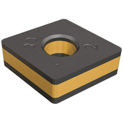 Iscar - CNMA432 Grade IC9007 Carbide Turning Insert - TiCN/Al2O3/TiN Finish, 80° Diamond, 1/2" Inscr Circle, 3/16" Thick, 1/32" Corner Radius - Benchmark Tooling