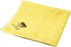 Rubbermaid - Dry Microfiber Wipes - 16" x 16" Sheet Size, Yellow - Benchmark Tooling