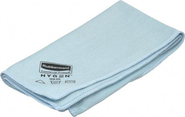 Rubbermaid - Dry Microfiber Wipes - 16" x 16" Sheet Size, Blue - Benchmark Tooling