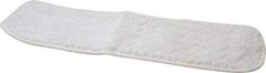 Rubbermaid - 18-1/2" Long x 5-1/2" Wide Microfiber Dust Mop Pad - Hook & Loop, White - Benchmark Tooling