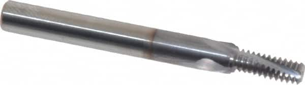 Vargus - #10-32, #12-32 to 3/8-32 UNEF, UNF, 0.15" Cutting Diam, 3 Flute, Solid Carbide Helical Flute Thread Mill - Internal Thread, 0.391" LOC, 1.772" OAL, 3/16" Shank Diam - Benchmark Tooling