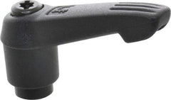 KIPP - 1/4-20, 0.51" Hub Diam, Glass Fiber (Steel Components) Tapped Adjustable Clamping Lever - 1.85" OAL, 1.18" High, 0.35" Hole Depth - Benchmark Tooling