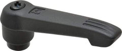 KIPP - 5/16-18, 0.71" Hub Diam, Glass Fiber (Steel Components) Tapped Adjustable Clamping Lever - 2.95" OAL, 1.63" High, 0.47" Hole Depth - Benchmark Tooling