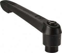 KIPP - M12 x 1.75, 25.5mm Hub Diam, Glass Fiber (Steel Components) Tapped Adjustable Clamping Lever - 109mm OAL, 61mm High, 17mm Hole Depth - Benchmark Tooling