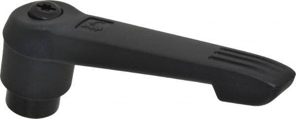 KIPP - 1/2-13, 1.18" Hub Diam, Glass Fiber (Steel Components) Tapped Adjustable Clamping Lever - 4.96" OAL, 2.83" High, 0.91" Hole Depth - Benchmark Tooling