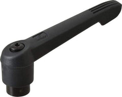 KIPP - 5/8-11, 1.18" Hub Diam, Glass Fiber (Steel Components) Tapped Adjustable Clamping Lever - 4.96" OAL, 2.83" High, 0.91" Hole Depth - Benchmark Tooling