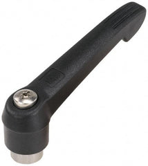 KIPP - M16 x 2.0, 30mm Hub Diam, Glass Fiber (Stainless Steel Components) Tapped Adjustable Clamping Lever - 126mm OAL, 72mm High, 23mm Hole Depth - Benchmark Tooling