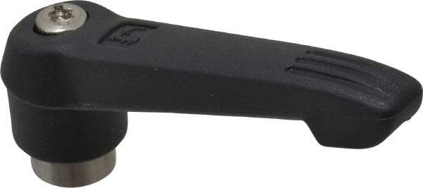 KIPP - 1/4-20, 0.71" Hub Diam, Glass Fiber (Stainless Steel Components) Tapped Adjustable Clamping Lever - 2.95" OAL, 1.63" High, 0.47" Hole Depth - Benchmark Tooling