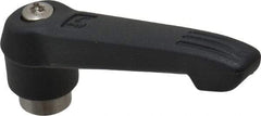 KIPP - 1/4-20, 0.71" Hub Diam, Glass Fiber (Stainless Steel Components) Tapped Adjustable Clamping Lever - 2.95" OAL, 1.63" High, 0.47" Hole Depth - Benchmark Tooling