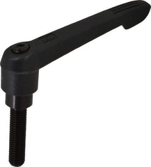 KIPP - M10 x 1.5, 21.5mm Hub Diam, Glass Fiber (Steel Components) Metric Threaded Stud Adjustable Clamping Lever - 40mm Stud Length, 91.5mm OAL, 53.5mm High - Benchmark Tooling