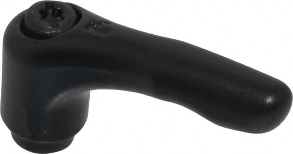 KIPP - M6 x 1.0, 13mm Hub Diam, Zinc Die Cast (Steel Components) Tapped Adjustable Clamping Lever - 47mm OAL, 31mm High, 9mm Hole Depth - Benchmark Tooling